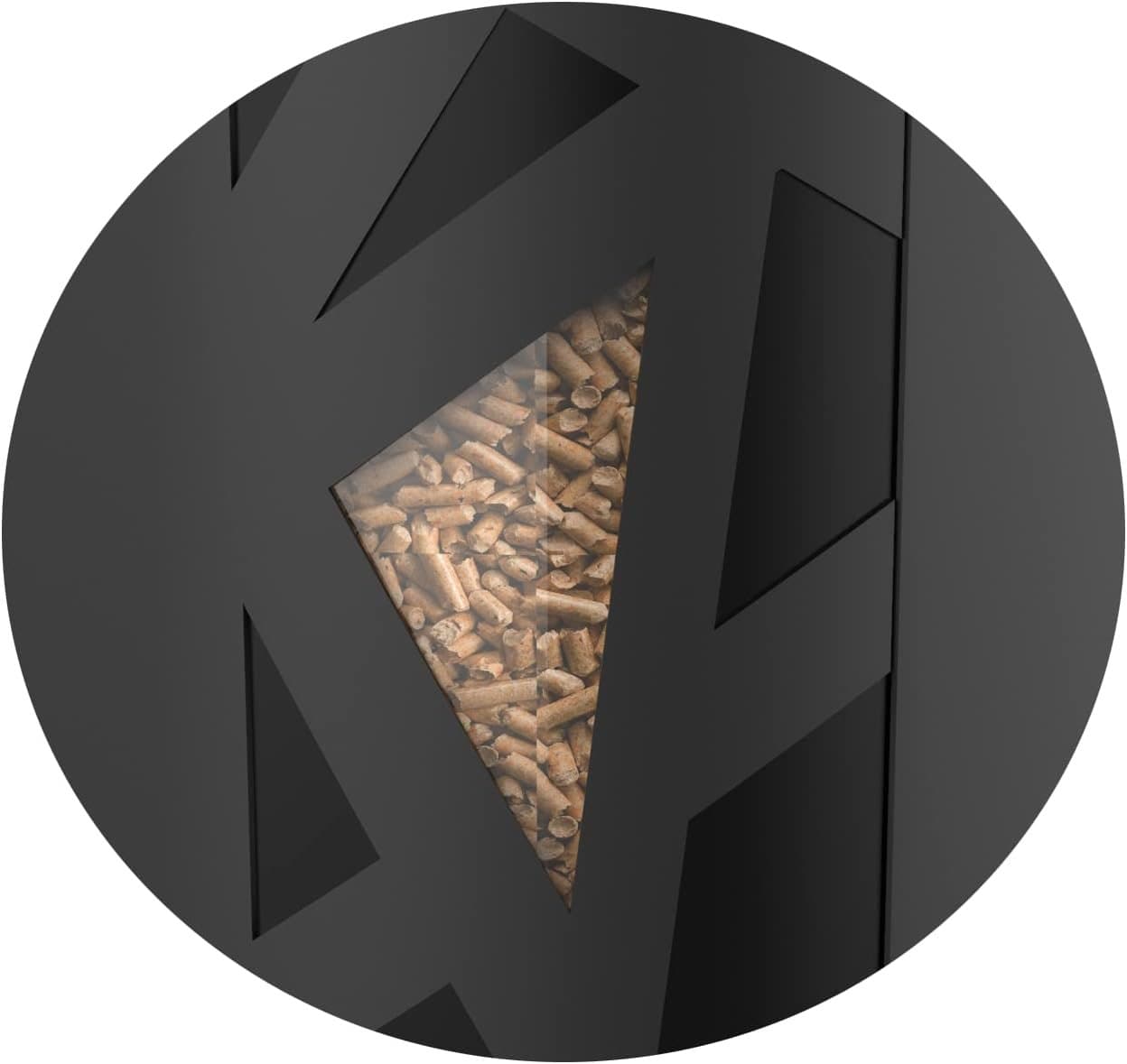 Coffre à granulés 70 L, couvercle bois