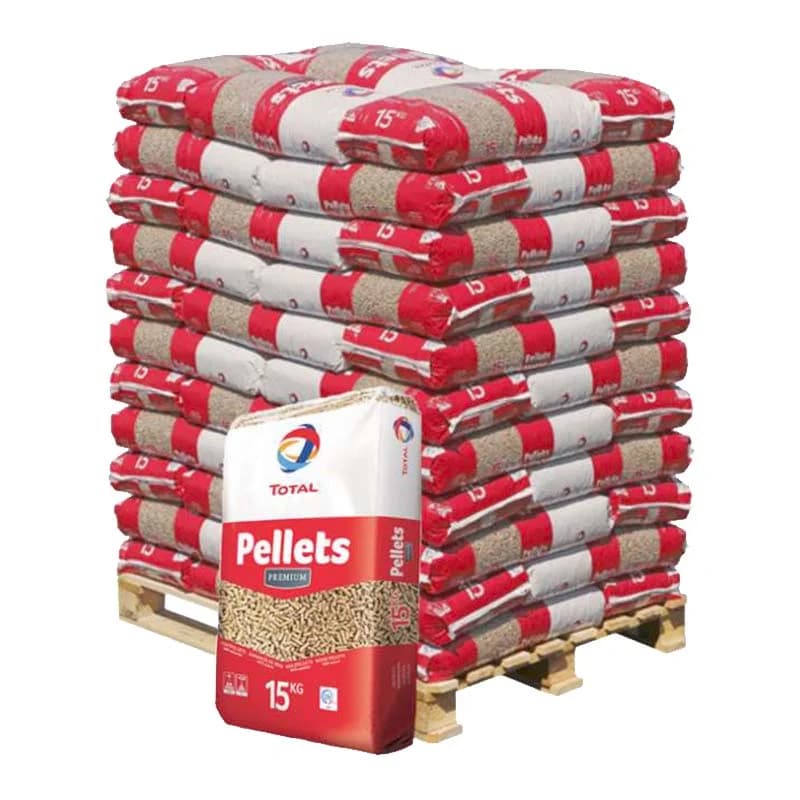 Granulés de Bois Premium TotalEnergies (DIN+/EN+ A1) – Palette 990kg